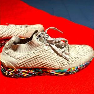 NoBull project shoes: white wild knit runner MENS size 12